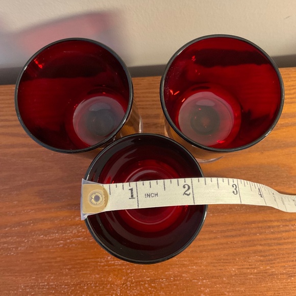 Vintage Luminarc Cavalier Ruby Red 4 oz Glassware 4” - Made in France - Picture 15 of 16